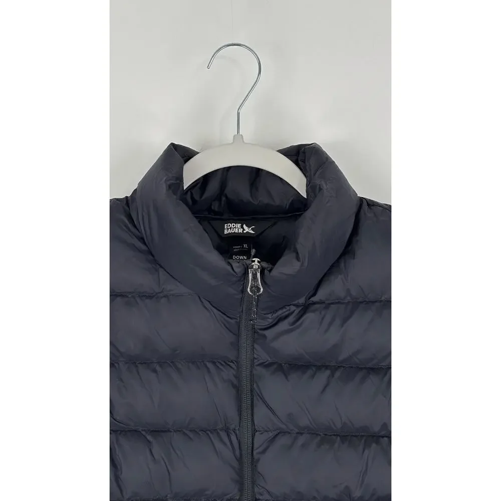 Eddie Bauer Womens CirrusLite Down Vest Puffer Zip Up Black Size XL New
